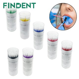 100 Cái / hộp Nha Khoa Dùng Một Lần Micro Applicator Bàn Chải Đầu Dài Que Uốn Cong Để Trang Điểm Nha Khoa Chăm Sóc Vệ Sinh