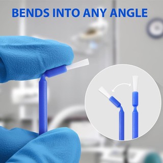 100 Cái / hộp Nha Khoa Dùng Một Lần Micro Applicator Bàn Chải Đầu Dài Que Uốn Cong Để Trang Điểm Nha Khoa Chăm Sóc Vệ Sinh