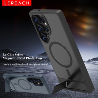 Ốp Điện Thoại Chân Đế Từ Tính Lereach Cho Samsung Galaxy S26 Ultra Plus S25 FE S25 edge S25 / S24 Ultra - Bảo Vệ Thả, Chân Đế Có Thể Điều Chỉnh
