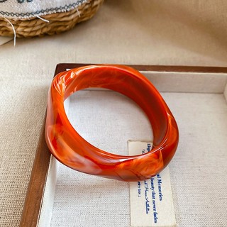 Vòng tay vuông acrylic phong cách châu Âu và Mỹ, thời trang đơn giản, phù hợp cho nữ