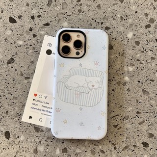 Ốp lưng Sofa màu xanh cho chó 2 trong 1 cho iPhone 11 12 Pro 13 Pro Max 15 Pro Max 14 16 Pro 16 Plus 17 Air 17 Pro 17 Pro Max