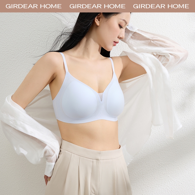 Girdear Home Áo Ngực Không Dây Siêu Mỏng Mát Mẻ Cho Nữ, Đệm Ngực Với Thiết Kế Lưới - Thoáng Khí Mềm Mại, Chống Chảy Xệ,8511FJ04