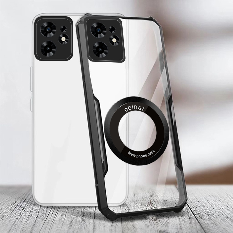 Ốp điện thoại từ tính chống sốc kiểu lưỡi dao Motorola MOTO Edge 50 Ultra 30 20 Pro 40 Neo 60 Fusion S50 E40 E30 E20 E22S E15 E13 5G 4G Vỏ túi khí Vỏ trong suốt chống rơi