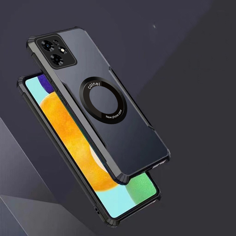 Ốp điện thoại từ tính chống sốc kiểu lưỡi dao Motorola MOTO Edge 50 Ultra 30 20 Pro 40 Neo 60 Fusion S50 E40 E30 E20 E22S E15 E13 5G 4G Vỏ túi khí Vỏ trong suốt chống rơi