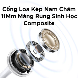 Tai nghe không dây UGREEN ClipBuds Pro, ANC, Hi-Res Bluetooth 6.0 32H, Kiểu kẹp tai, Âm thanh độ phân, IPX5