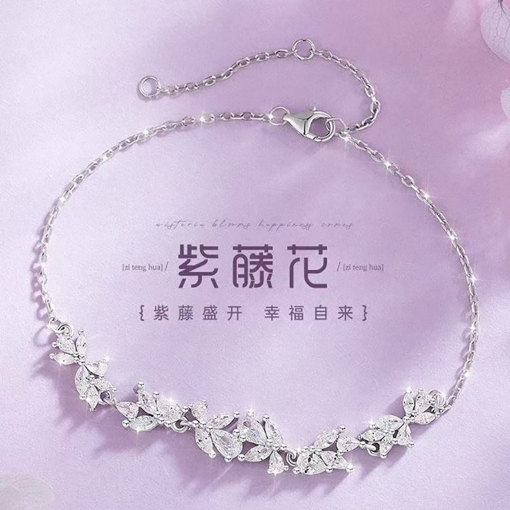 Vòng tay nữ cao cấp thiết kế ngọt ngào, họa tiết hoa phong cách Hàn Quốc - quà tặng hoàn hảo cho ngày lễ