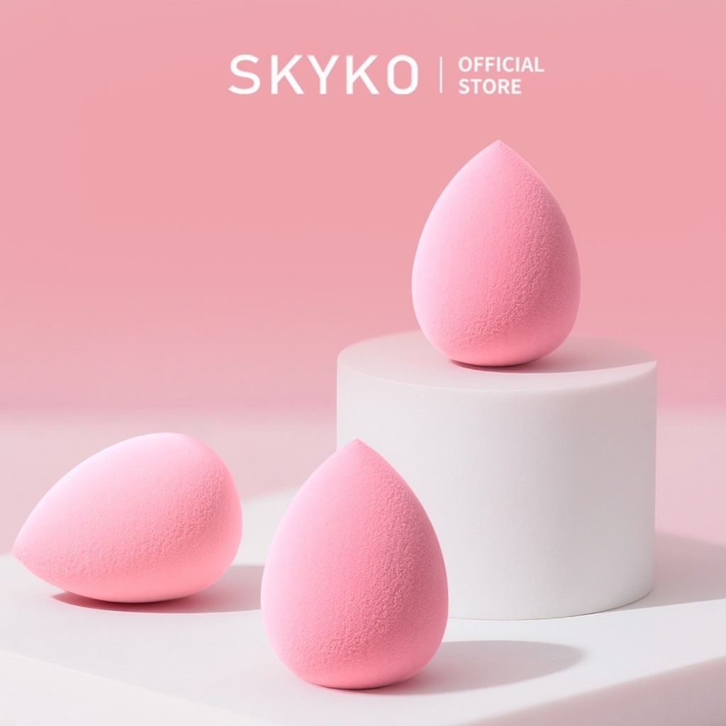 Bọt biển trang điểm SKYKO Ướt & Khô Sử dụng kép