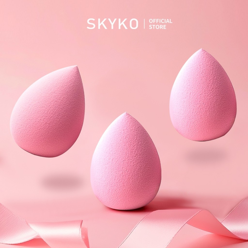 Bọt biển trang điểm SKYKO Ướt & Khô Sử dụng kép