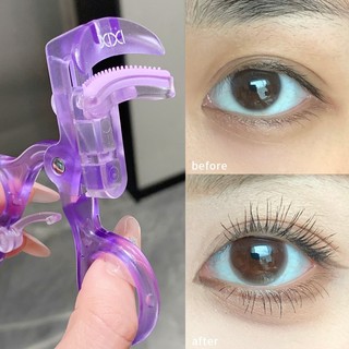 Kẹp Mi Rộng Góc XIXI Màu Tím - Phù hợp với mắt Châu Á uốn cong 3D tự nhiên Không kẹp mí mắt Dụng cụ làm đẹp di động GJ-191