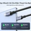Cáp sạc nhanh UGREEN 100W 20V 5A Nylon Bradied USB C sang USB C