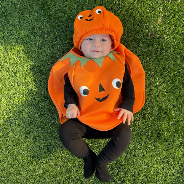 Baga-0-4years Trẻ Em / Bé Bí Ngô Trang Phục Không Tay Cổ Tròn Gạt Nhạt Áo Vest Có Mũ Trang Phục Halloween Cho Tiệc Cosplay