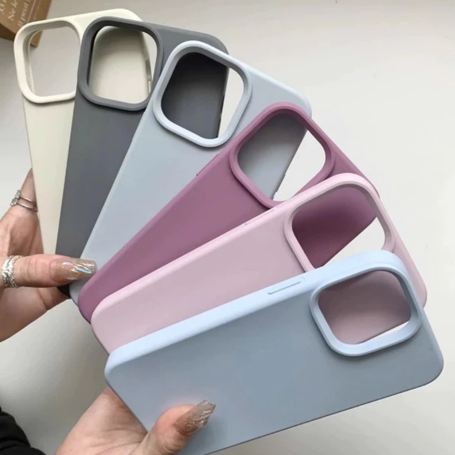 Ốp Lưng iPhone TPU Đệm Nhung Chống bẩn, Bảo Vệ Camera - iP 6/6s/7/8/Plus/X/XS/XR/11/12/13/14/15/16/17/18/Pro/Max/Mini-SY