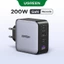 Ugreen 200W GaN Sạc 4 Cổng Du Lịch 140W PD3.1 Sạc Nhanh Cho Laptop Máy Tính Bảng MacBook Air / Pro iPhone 16 Pro Max Samsung S25 Ultra