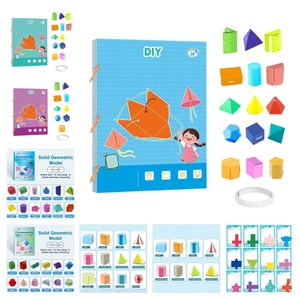 CANAMEK Kéo Dây Sách Học Hình Học 3D, Sách Học Hình Học 3D Với Thiết Kế Dây Tập Giảng Dạy & Diện Tích Bề Mặt CSF