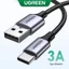 Ugreen 3A Type C Cáp sạc Nylon nhanh Dây điện thoại 3A QC3.0 USB Type C Sạc