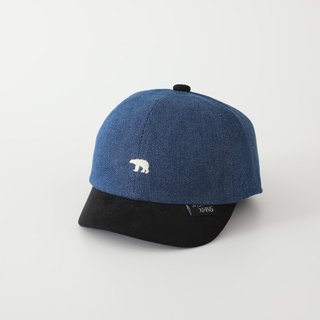 Mũ bóng chày Denim bị chặn màu dành cho trẻ em Mũ bé trai và bé gái có họa tiết gấu dễ thương thêu phù hợp cho trẻ em từ 1-4 tuổi