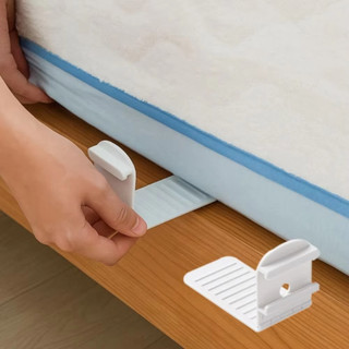 4 / 8 Chiếc Đa Năng Chống Trơn Trượt Ga Trải Giường Bằng Nhựa Có Thể Điều Chỉnh Nắp Giường Cố Định Kẹp Hộ Gia Đình Chống Trộm Chốt Nhà