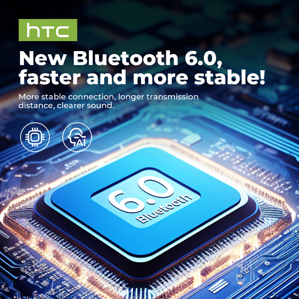 Tai nghe dịch thuật HTC NE16 AI Tai nghe Bluetooth 6.0 AI Thể thao Khử ...