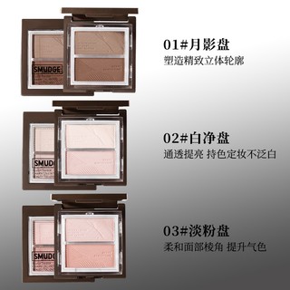 Palette Tạo Khối 2 Tông Màu XIXI - Sắc thái bão hòa thấp 3D tự nhiên Lì Mịn Smooth Brighten Facial Contour D844