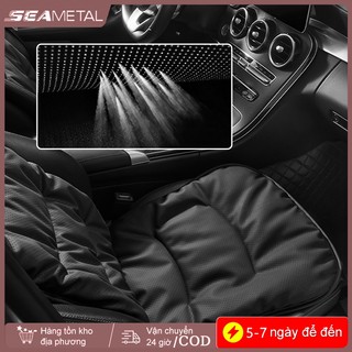 SEAMEMETALTAL Đệm ghế ô tô da Nappa bảo vệ, giữ ấm mùa đông, mềm mại thoáng khí, phụ kiện bọc ghế