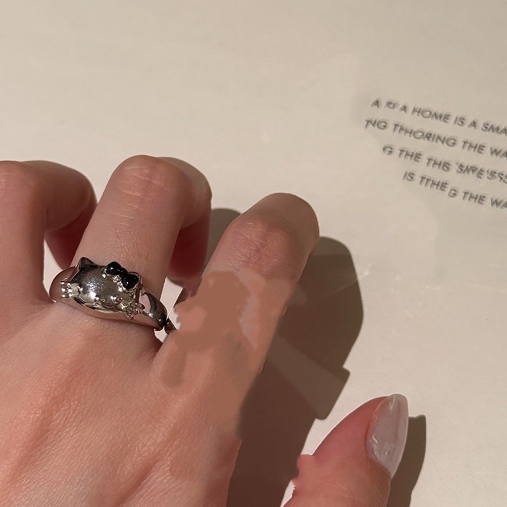 Nhẫn mở zircon dễ thương theo phong cách Hàn Quốc - quà tặng sinh nhật tuyệt vời