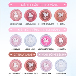 Romantic Beauty Phấn Má Hồng Single Bichon Matte Tự Nhiên Làm Sáng Da Màu Hot Cho Trang Điểm Đi Làm