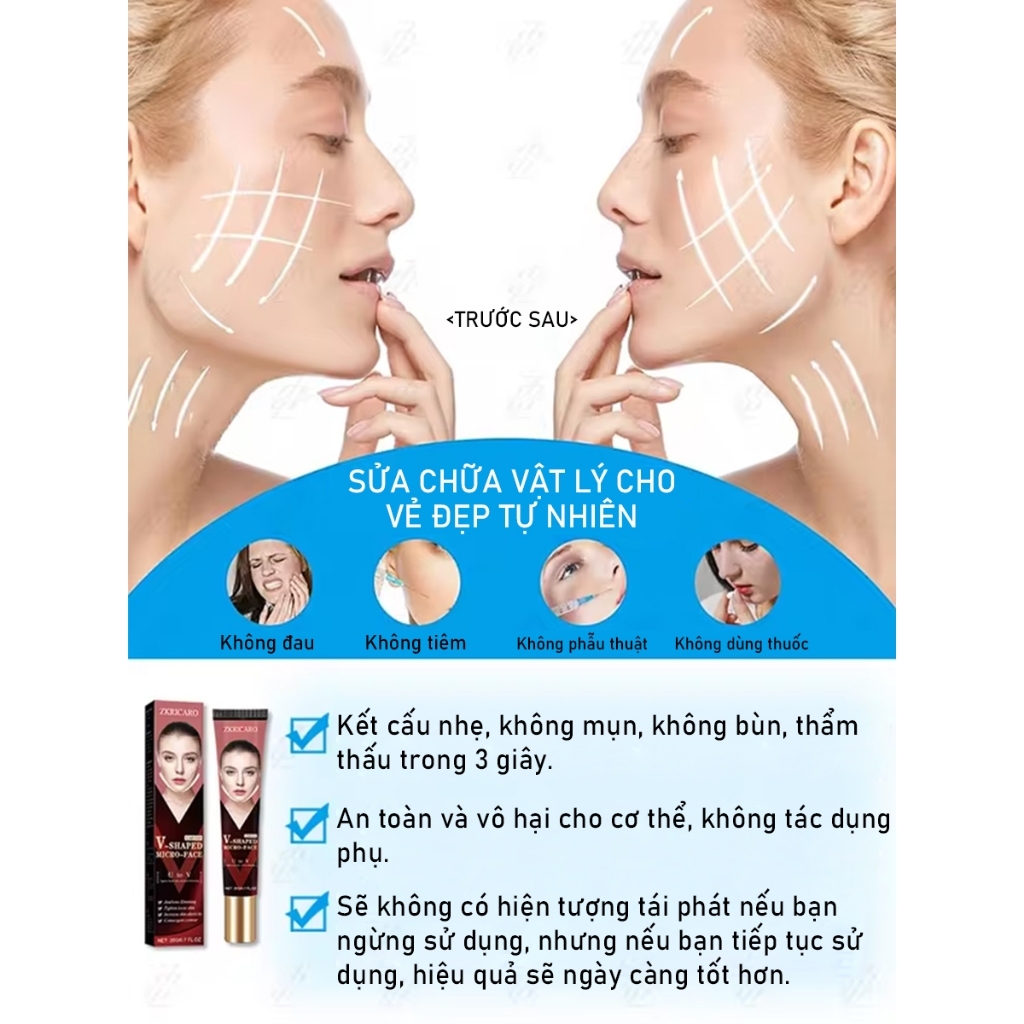7 ngày Loại bỏ mỡ mặt, Giảm mỡ mặt nữ tính, Giảm cằm đôi, Kem nâng cơ mặt, V-Line Chin, Giảm mỡ mặt, Kem nâng cơ mặt