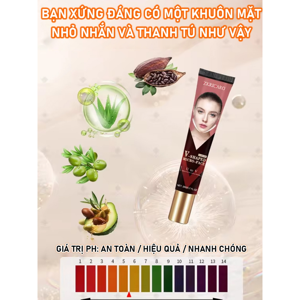 7 ngày Loại bỏ mỡ mặt, Giảm mỡ mặt nữ tính, Giảm cằm đôi, Kem nâng cơ mặt, V-Line Chin, Giảm mỡ mặt, Kem nâng cơ mặt