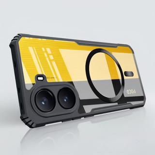 Ốp Điện Thoại Chống Sốc Từ Tính Trong Suốt Cho Xiaomi Redmi Note 12 Pro Turbo K70 K60 Turbo 4 Pro K50 Ultra K70E 5G Vỏ Khung Chắc Chắn Cấp Quân Sự