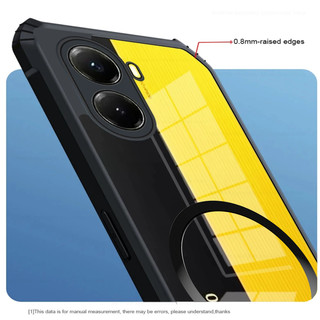 Ốp Điện Thoại Chống Sốc Từ Tính Trong Suốt Cho Xiaomi Redmi Note 12 Pro Turbo K70 K60 Turbo 4 Pro K50 Ultra K70E 5G Vỏ Khung Chắc Chắn Cấp Quân Sự