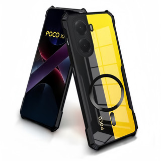 Ốp Điện Thoại Chống Sốc Từ Tính Trong Suốt Cho Xiaomi Redmi Note 12 Pro Turbo K70 K60 Turbo 4 Pro K50 Ultra K70E 5G Vỏ Khung Chắc Chắn Cấp Quân Sự
