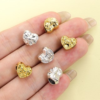 Miếng đệm hạt với thiết kế nơ, phù hợp làm vòng tay, móc khóa và trang trí quần áo theo phong cách Y2K