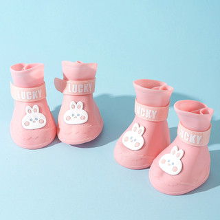 Giày Chống Trơn Trượt Cho Chó Ngoài Trời Chống Thấm Nước Giày Cho Chó Ngoài Trời Có Velcro Mở Rộng Bền Silicone Giày Cho Chó Mùa Đông Tuyết Đi Bộ Đường Dài