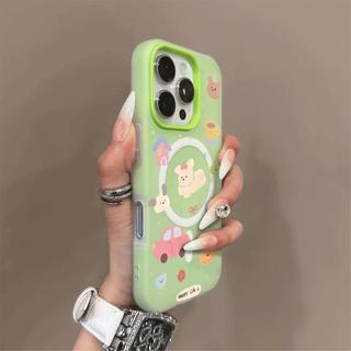Ốp bảo vệ hai lớp họa tiết chó con sống động màu kẹo cho iPhone 11 12 Pro 13 Pro Max 15 Pro Max 14 16 Pro 16 Plus 17 Air 17 Pro 17 Pro Max Ốp lưng hai lớp