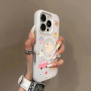 Ốp bảo vệ hai lớp họa tiết chó con sống động màu kẹo cho iPhone 11 12 Pro 13 Pro Max 15 Pro Max 14 16 Pro 16 Plus 17 Air 17 Pro 17 Pro Max Ốp lưng hai lớp