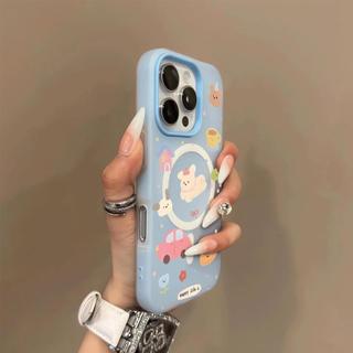 Ốp bảo vệ hai lớp họa tiết chó con sống động màu kẹo cho iPhone 11 12 Pro 13 Pro Max 15 Pro Max 14 16 Pro 16 Plus 17 Air 17 Pro 17 Pro Max Ốp lưng hai lớp