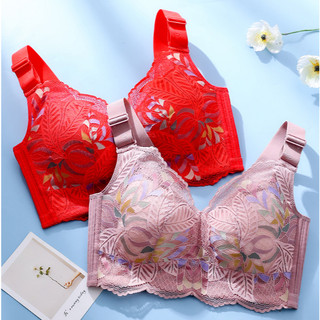 Mới! Áo Ngực Full Cup Cho Người Mập 34-52C/D/E, Ren Mỏng Tinh Tế Không Dây, Hỗ Trợ Hô Biến và Chống Xệ