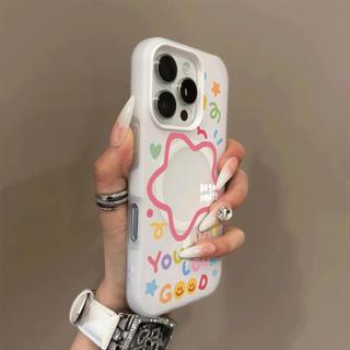 Ốp bảo vệ hai lớp họa tiết hình ngôi sao graffiti đầy màu kẹo cho iPhone 11 12 Pro 13 Pro Max 15 Pro Max 14 16 Pro 16 Plus 17 Air 17 Pro 17 Pro Max Ốp lưng hai lớp