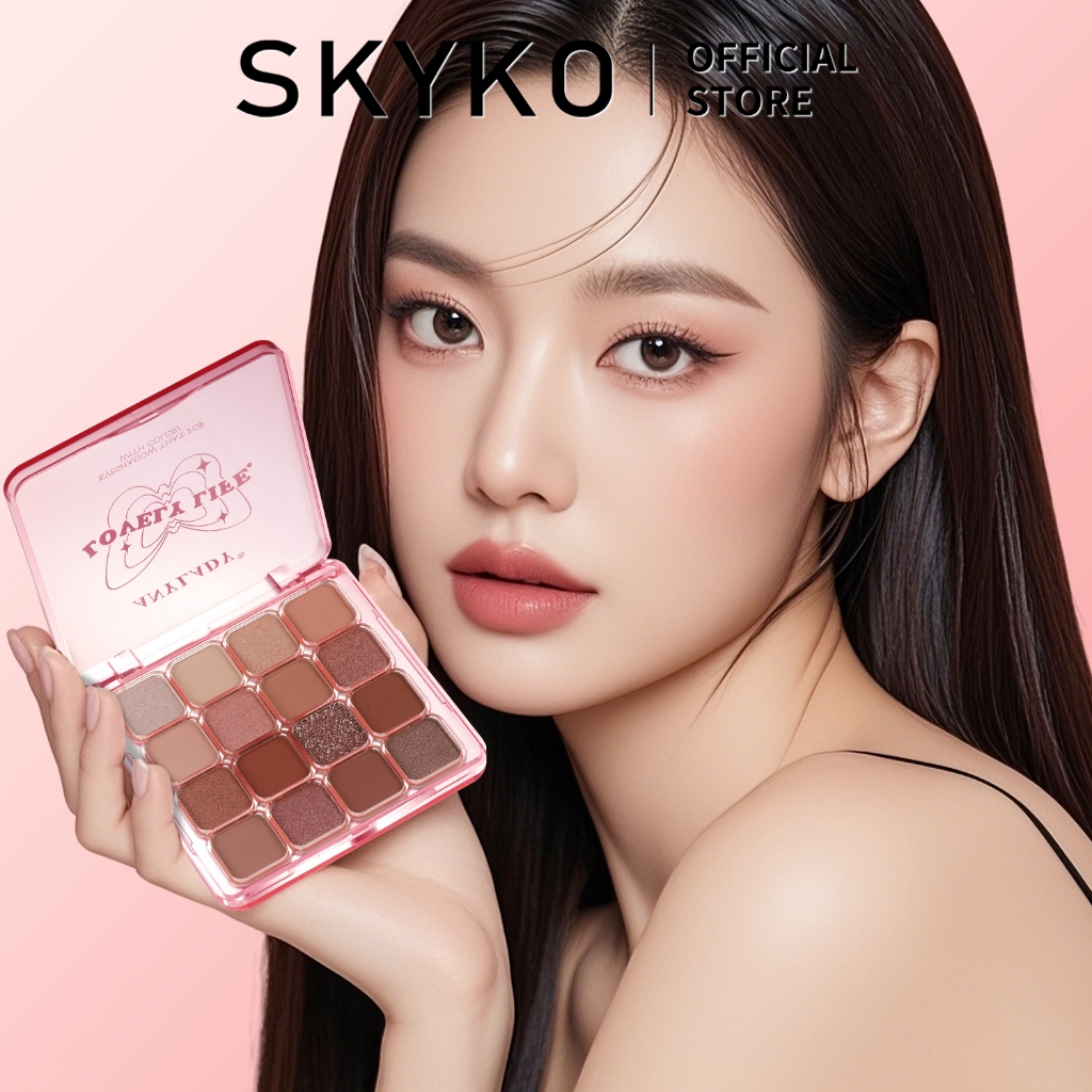 SKYKO Bảng phấn mắt 16 màu Bảng phấn mắt đa năng
