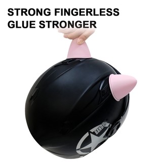 SEAMETAL Xe Máy Mũ Bảo Hiểm Tai Mèo Trang Trí Motocross Mũ Bảo Hiểm Phụ Kiện Silicon Tai Mèo Miếng Dán Cosplay Trang Trí Tiệc