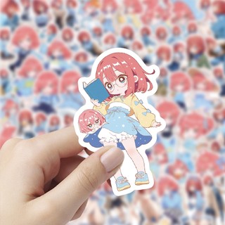 103 Chiếc Nakano Miku Miếng Dán Anime Tinh Hoa Quintuplets Miếng Dán Hoạt Hình Chống Thấm Nước