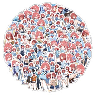 103 Chiếc Nakano Miku Miếng Dán Anime Tinh Hoa Quintuplets Miếng Dán Hoạt Hình Chống Thấm Nước