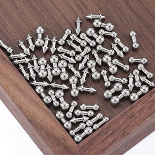 Một đôi hạt tròn bằng thép không gỉ Phụ kiện vòng cổ DIY chống thấm nước và không gây dị ứng