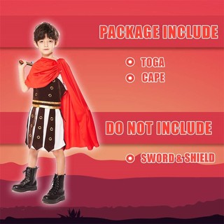 Bé Trai Thời Trung Cổ La Mã Đấu Sĩ Trang Phục Trẻ Em Hiệp Sĩ Hoàng Gia Chiến Binh Cosplay Trang Phục Trẻ Em Halloween Trang Phục