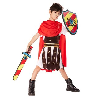 Bé Trai Thời Trung Cổ La Mã Đấu Sĩ Trang Phục Trẻ Em Hiệp Sĩ Hoàng Gia Chiến Binh Cosplay Trang Phục Trẻ Em Halloween Trang Phục