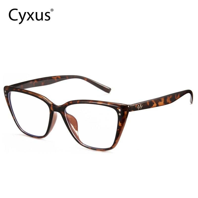 Cyxus Kính Chống Ánh Sáng Xanh Gọng TR90 Kiểu Mắt Mèo Bảo Vệ Mắt Khi Dùng Máy Tính Điện Thoại Và Game 8291
