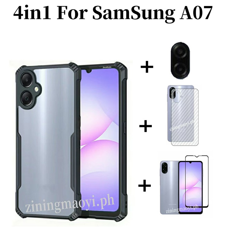 [Hàng có sẵn] Ốp điện thoại di động chống rơi 4in1 Samsung Galaxy A07 cho Samsung Galaxy A17 A06 A56 A26 A36 A16 A05 Phim màng màng gốm và màng ống kính và phim mặt sau