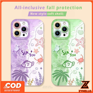 Thích hợp cho OPPO Reno 16F Reno 15F Reno14F Reno 13F Reno12 F Reno 11F Reno10 Reno8Z Reno7Z Reno8T Reno5 Reno4 Reno6z Vỏ điện thoại TPU chống sốc thế giới đại dương hoạt hình mới
