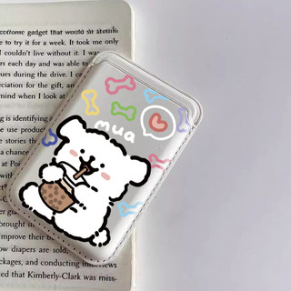 Hoa Bó Hoa Cặp Đôi Con Chó Con Họa Tiết Ví Đựng Thẻ Cho iPhone 15pro 15promax 14 14promax 14 pro 16 16plus 16 Pro Max 17 17promax 17air