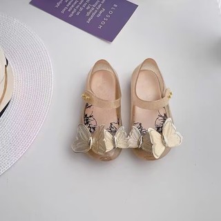 Giày trẻ em Melissa Brazil Giày sandal thời trang nữ nơ ba chiều
